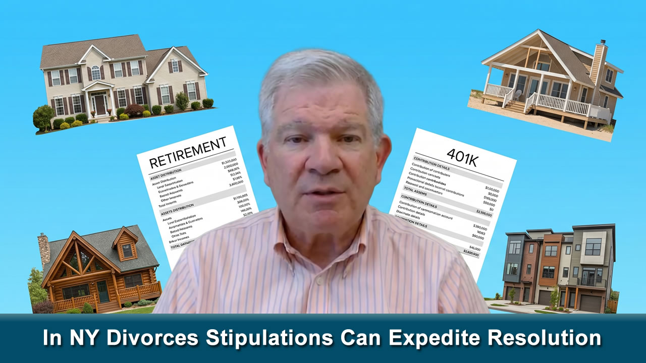 Westchester County attorney Ken Novenstern explains how isolating specific agreements can narrow down the remaining disputes, offering flexibility to couples moving through the divorce process.