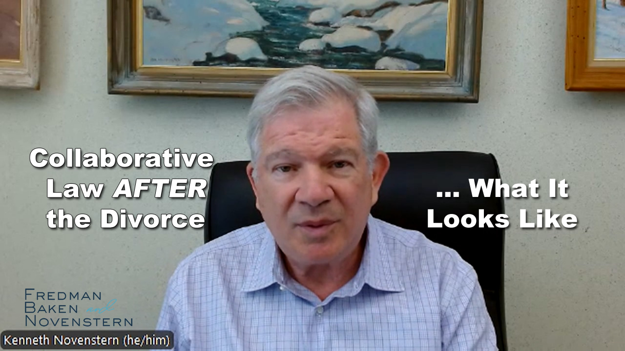 Attorney Kenneth Novenstern shares his thoughts on an unique, interesting collaborative divorce case.